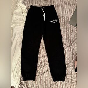 White fox track pants